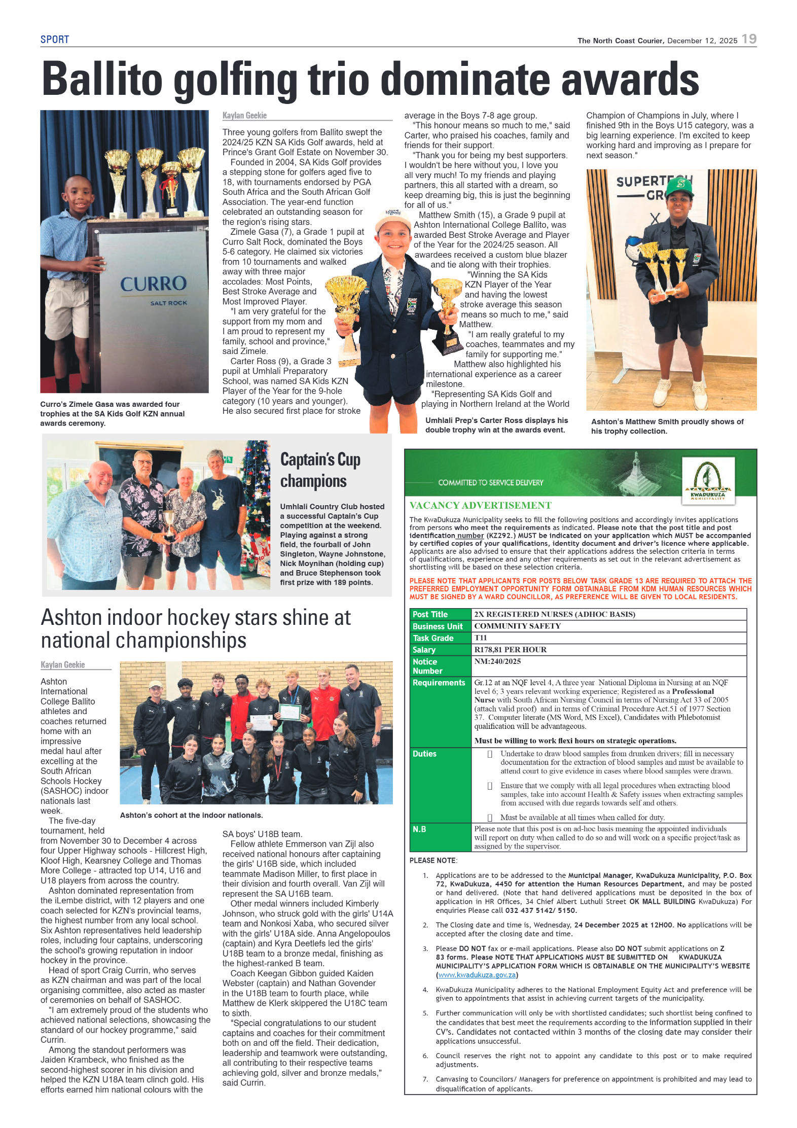 The North Coast Courier – 12 December 2025 page 19