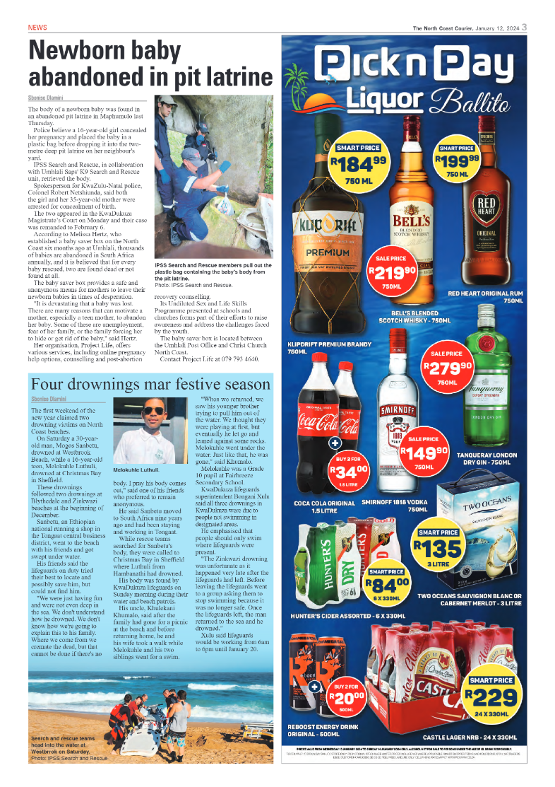 The North Coast Courier 12 January 2024 page 3