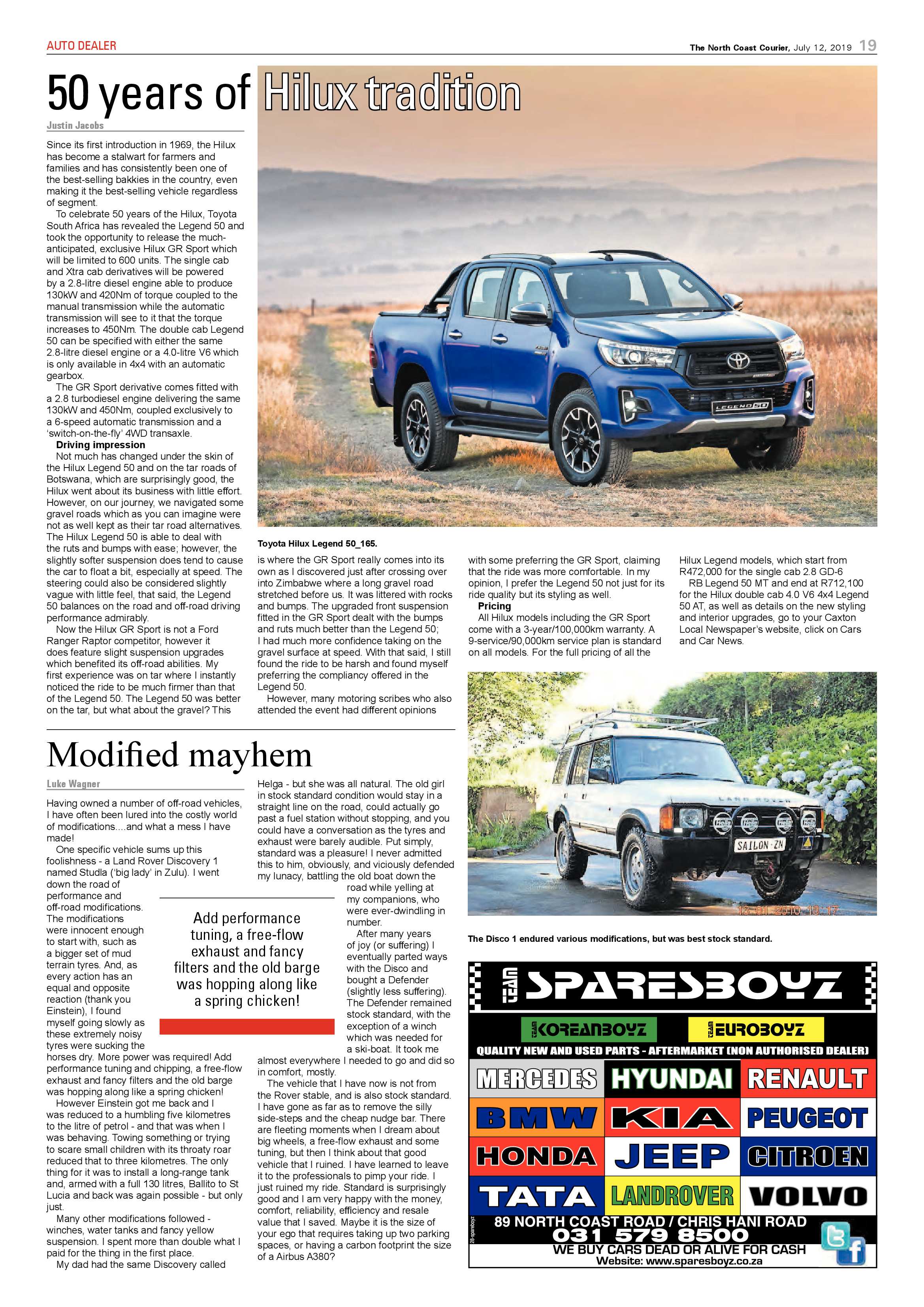 The North Coast Courier 12 July 2019 page 19