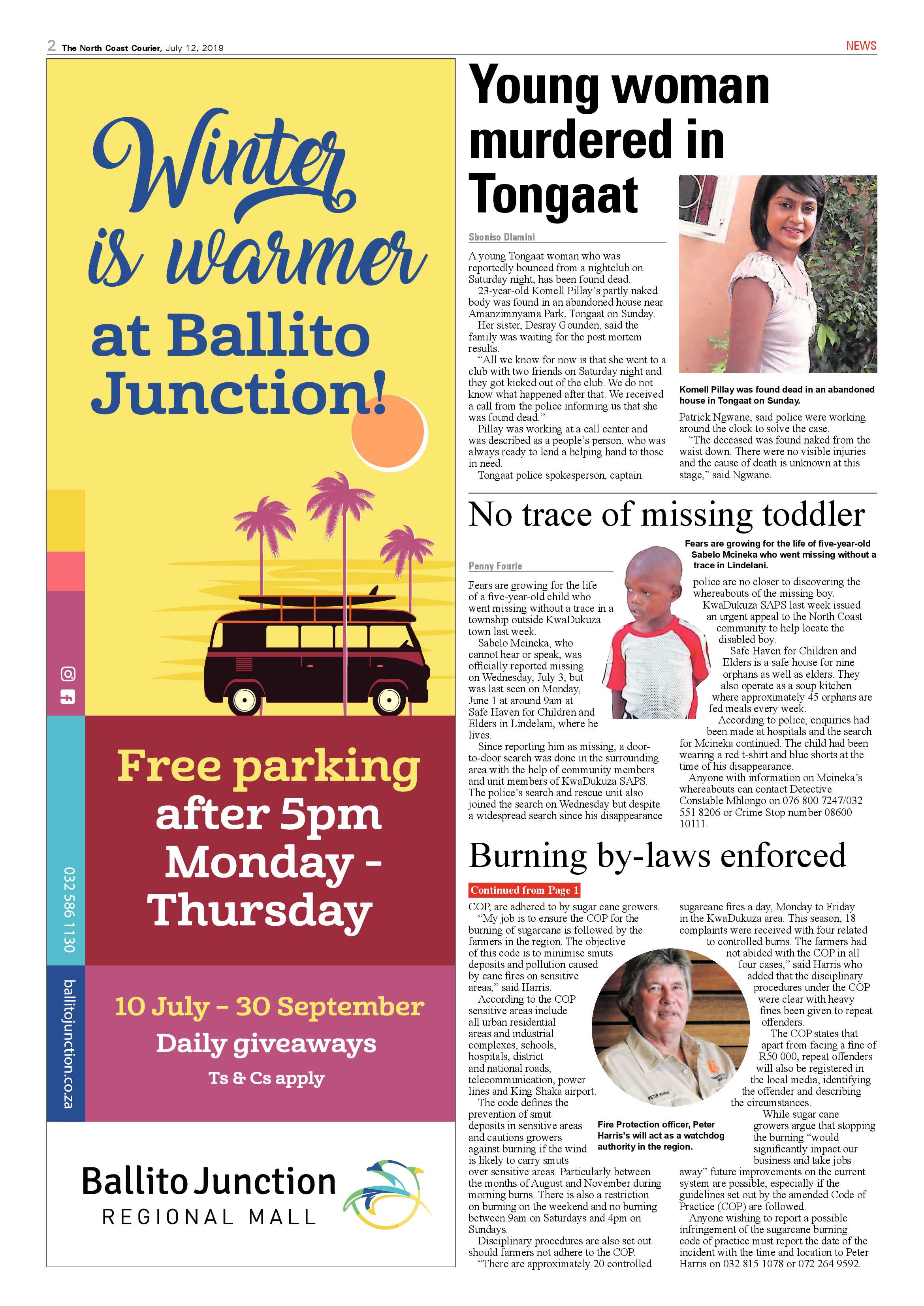 The North Coast Courier 12 July 2019 page 2