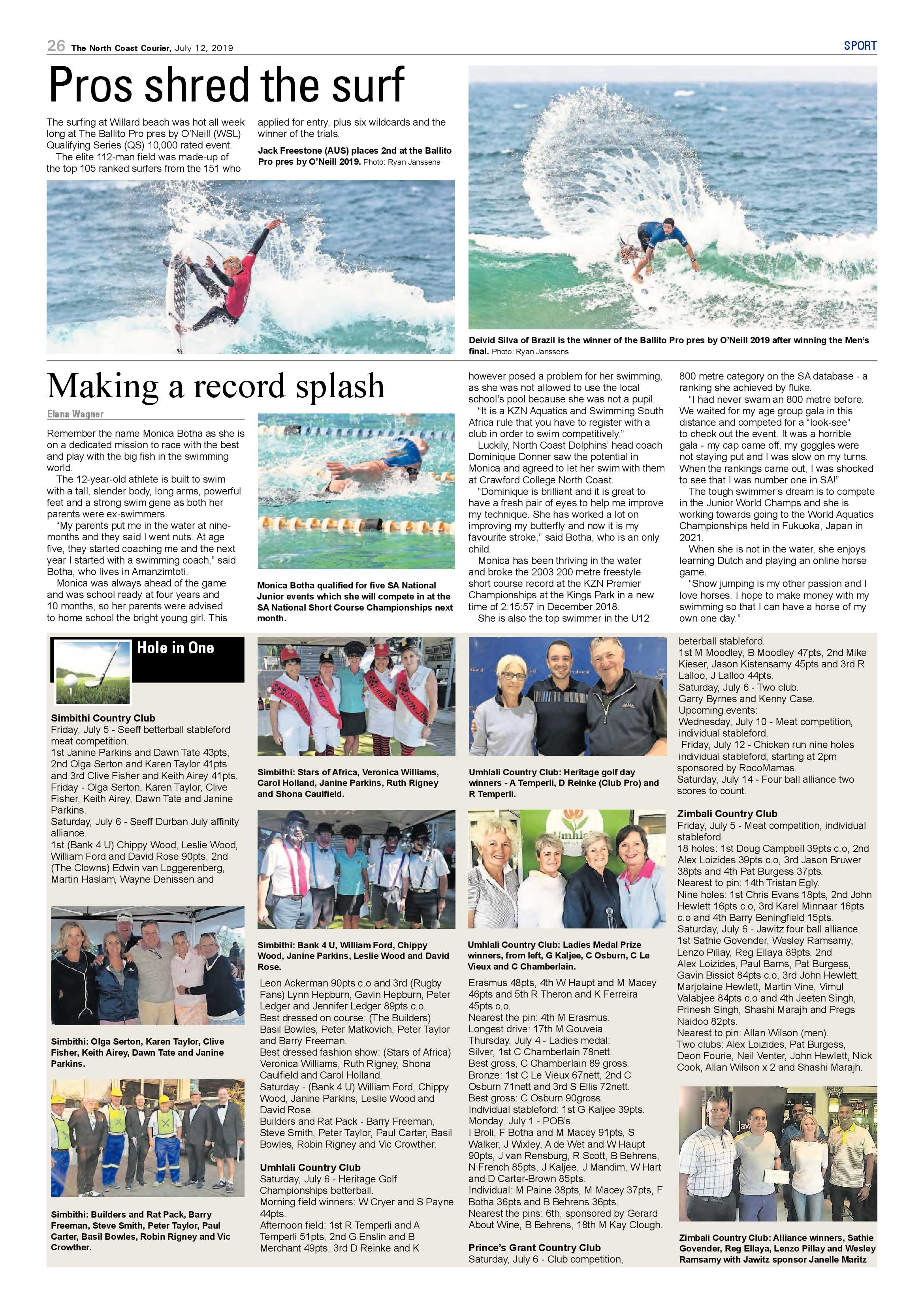 The North Coast Courier 12 July 2019 page 26