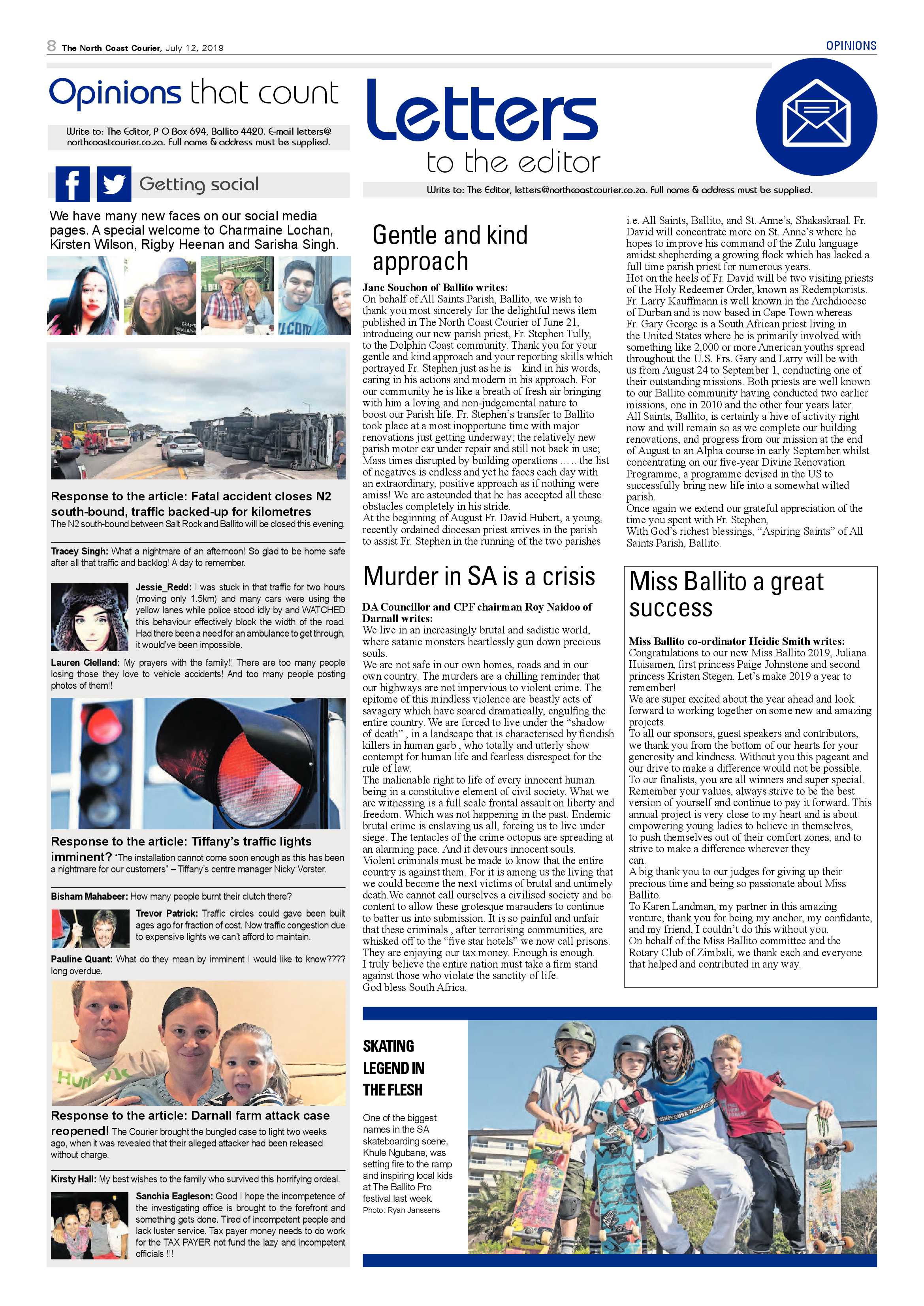 The North Coast Courier 12 July 2019 page 8