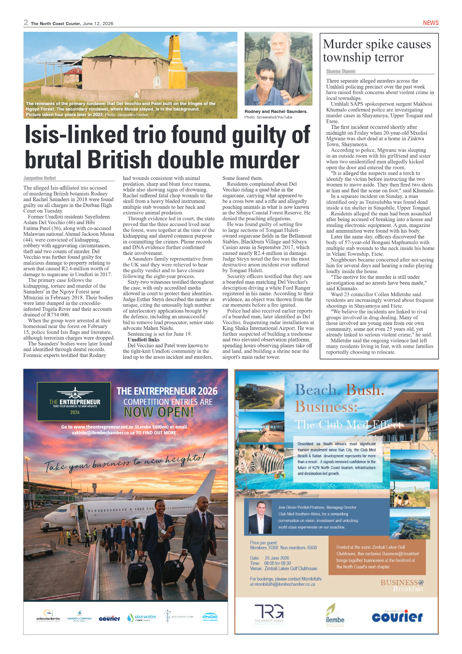 The North Coast Courier – 12 June 2026 page 2