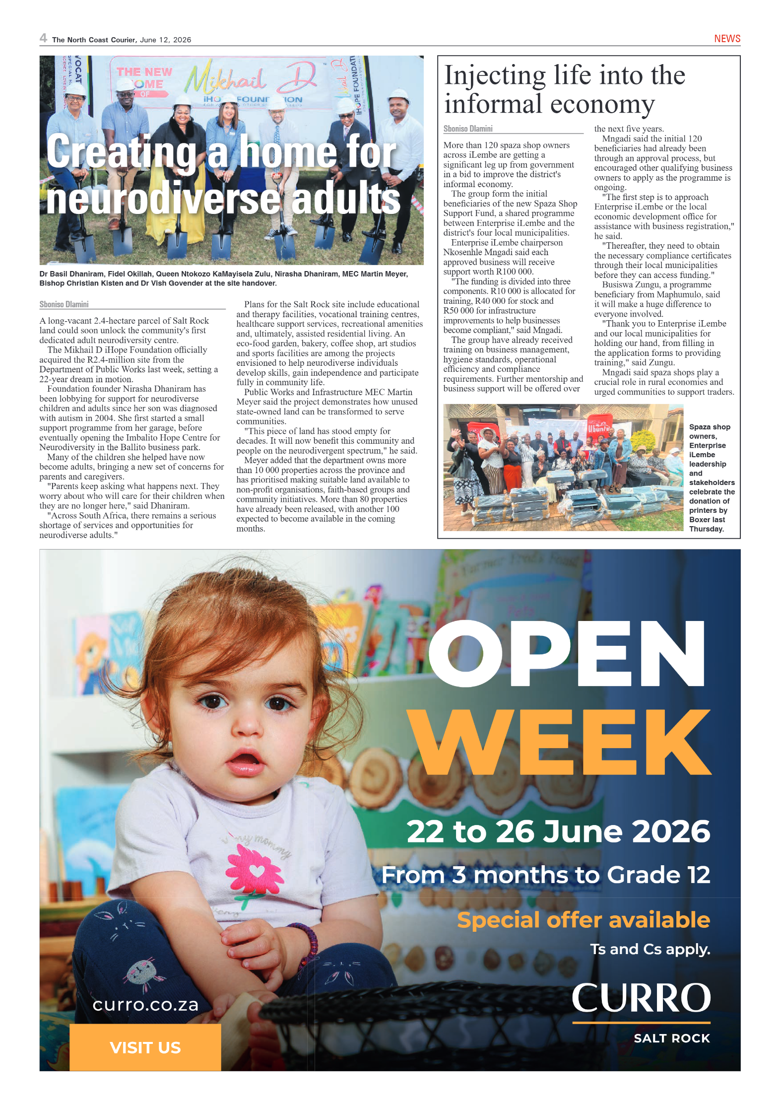 The North Coast Courier – 12 June 2026 page 4