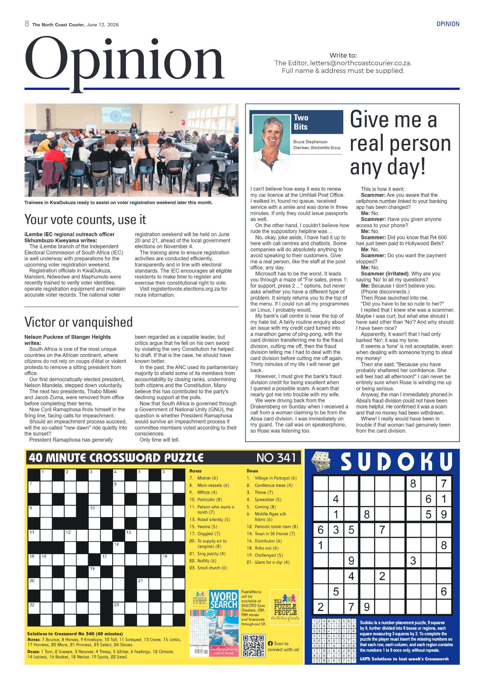 The North Coast Courier – 12 June 2026 page 8