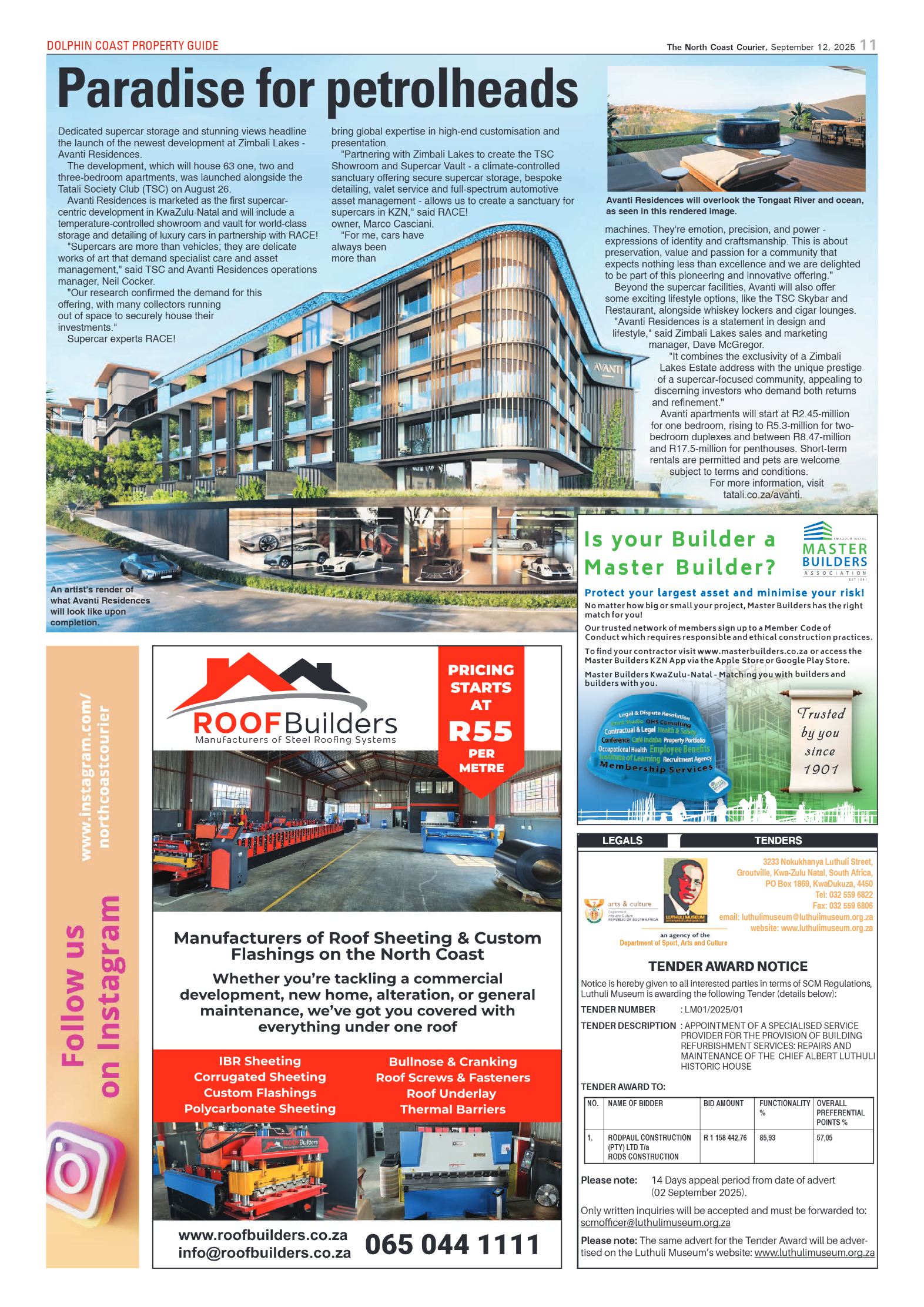 The North Coast Courier – 12 September 2025 page 11