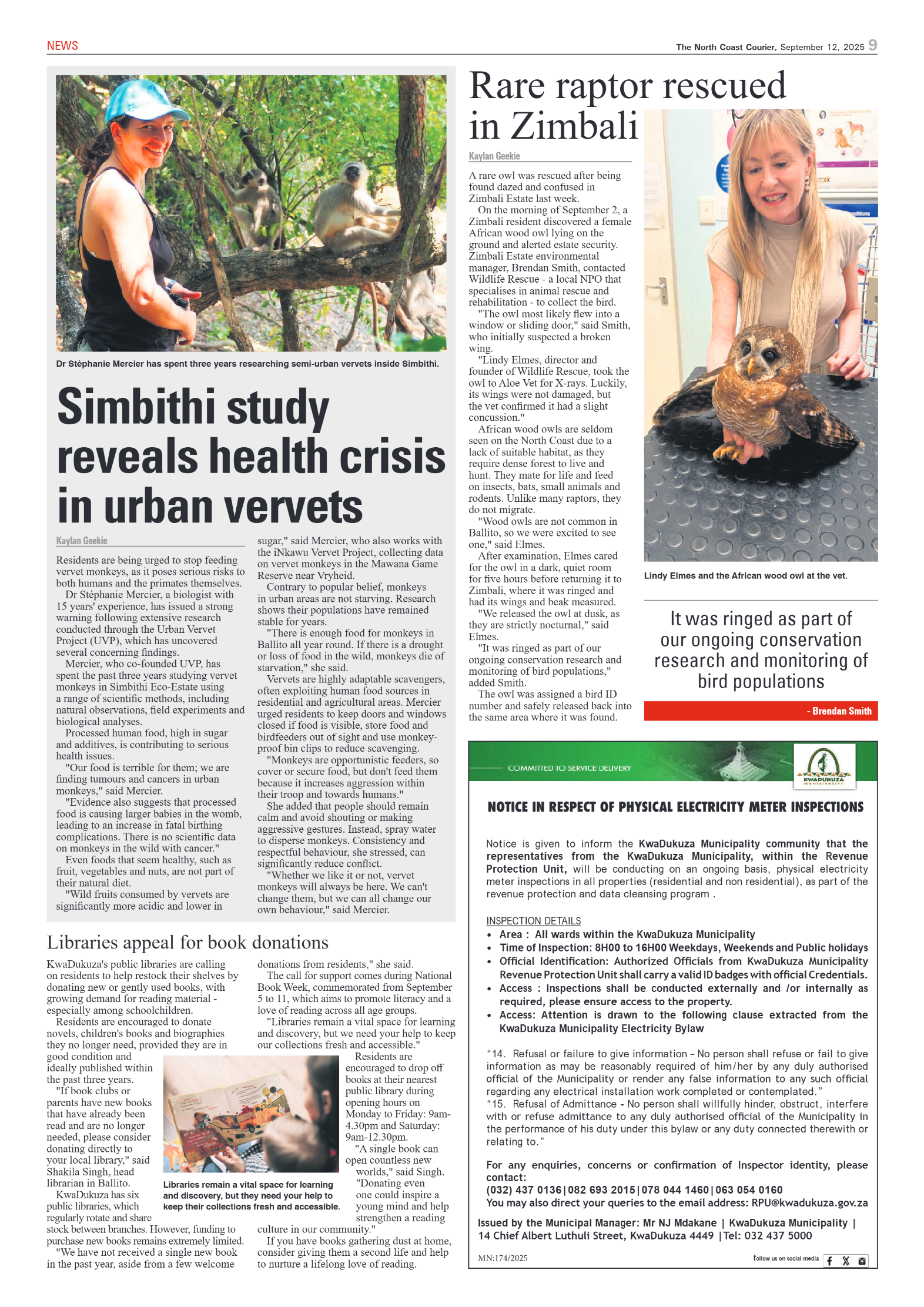 The North Coast Courier – 12 September 2025 page 9