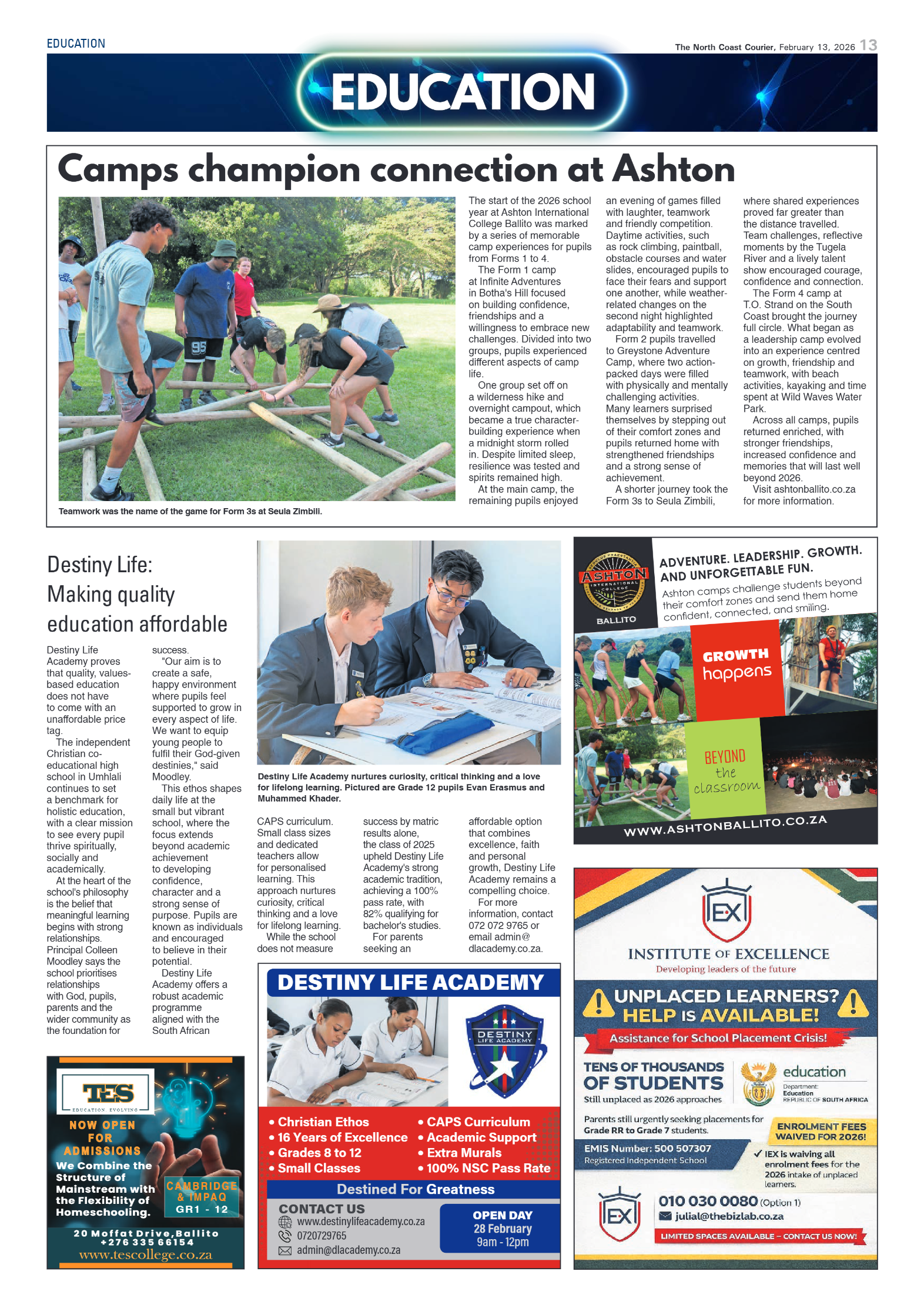 The North Coast Courier – 13 February 2026 page 13