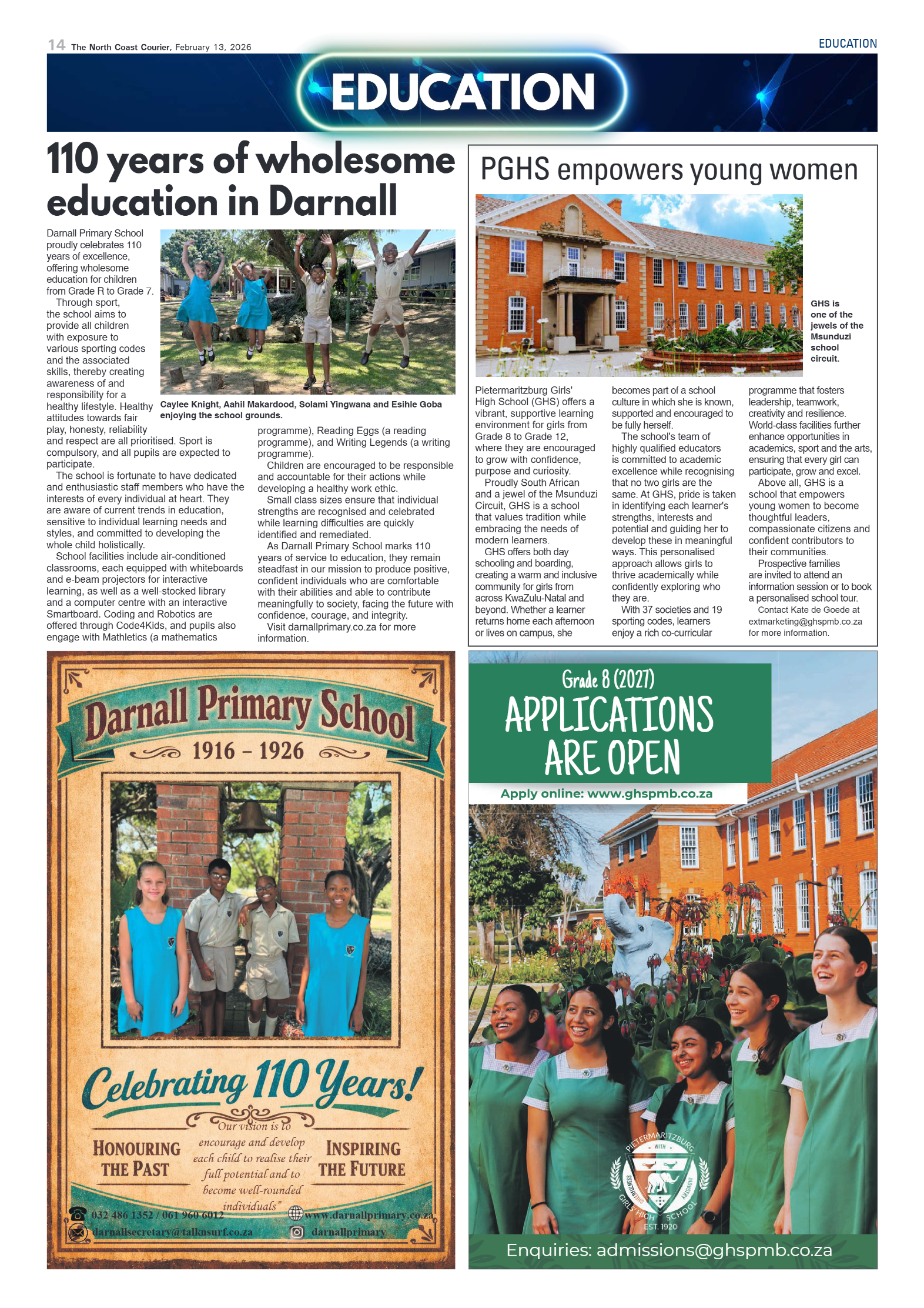 The North Coast Courier – 13 February 2026 page 14