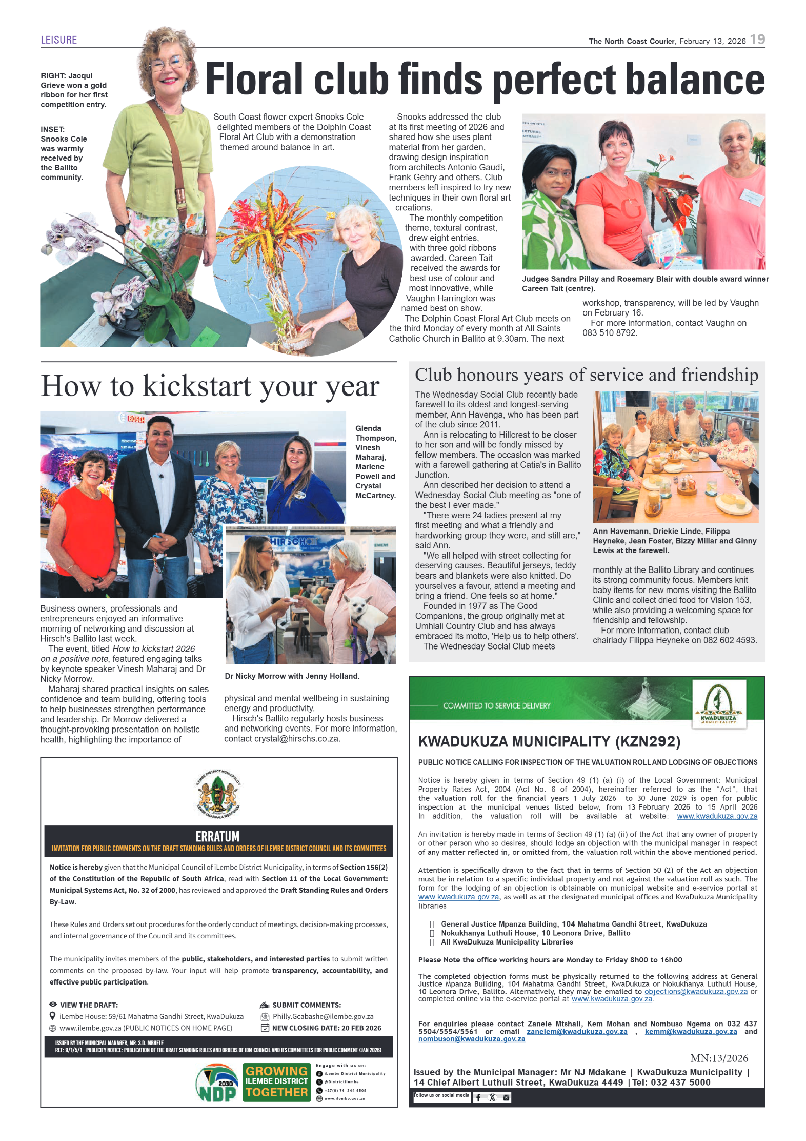 The North Coast Courier – 13 February 2026 page 19