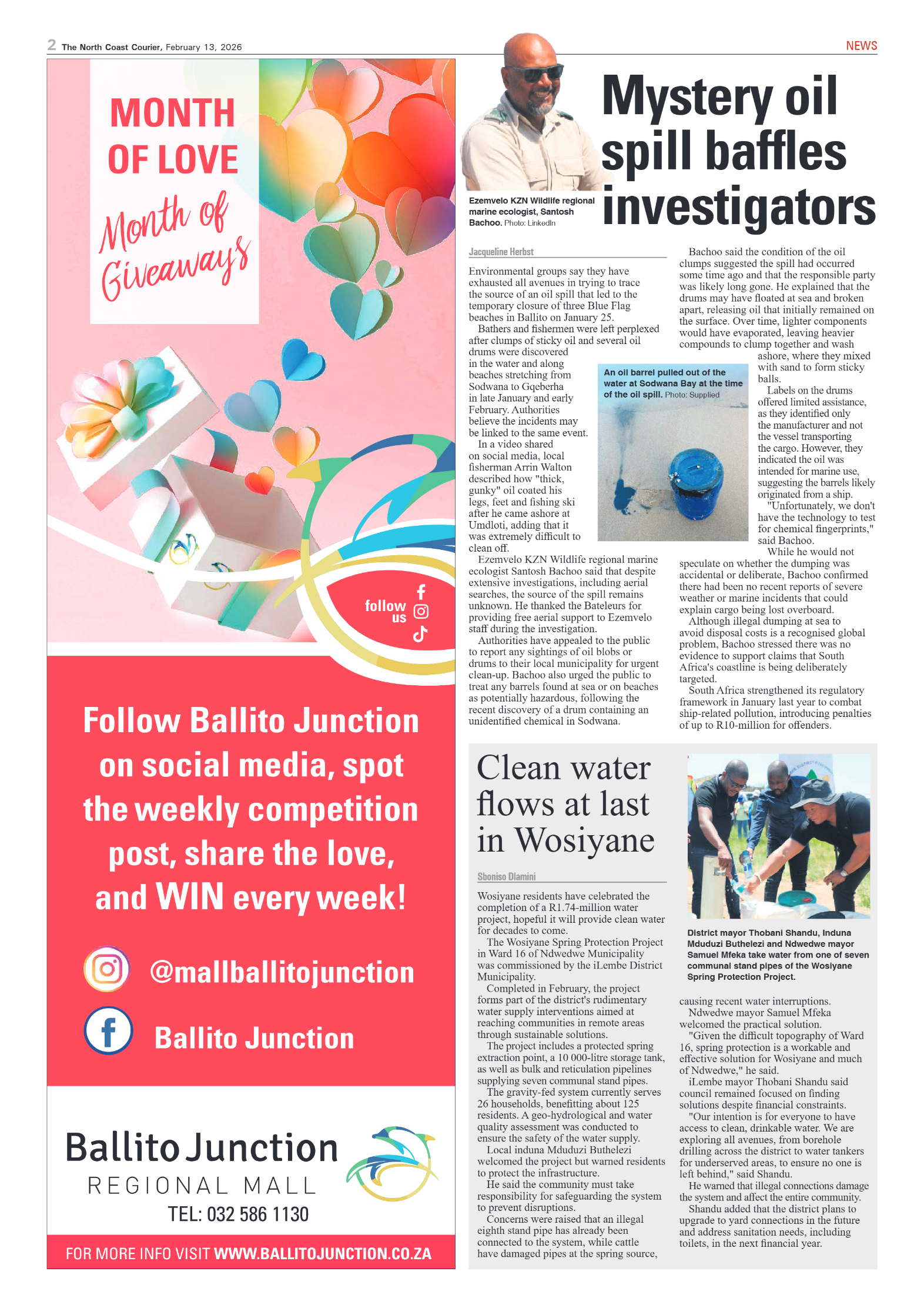 The North Coast Courier – 13 February 2026 page 2