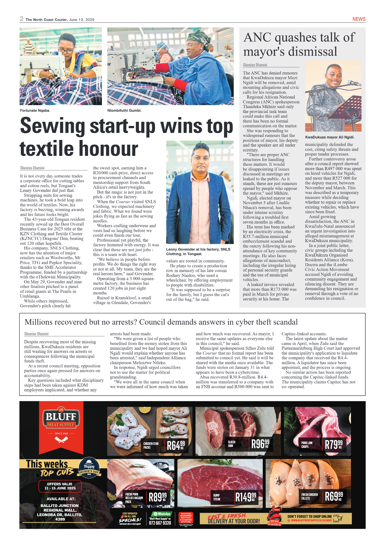 The North Coast Courier – 13 June 2025 page 2