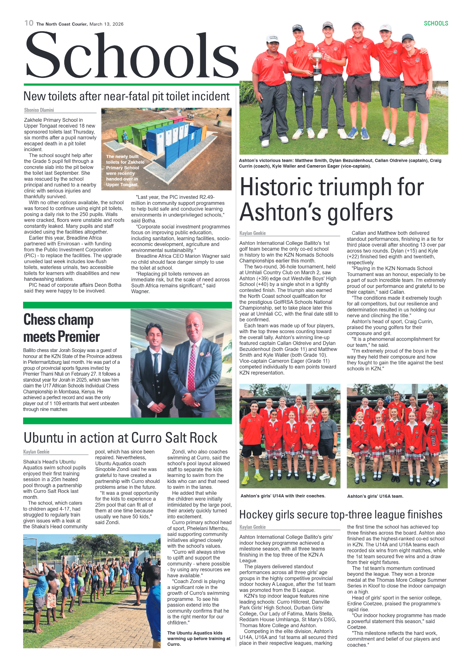 The North Coast Courier – 13 March 2026 page 10