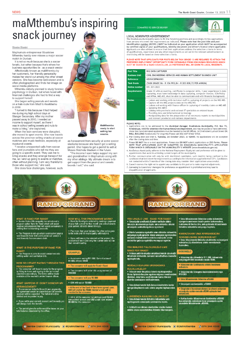 The North Coast Courier 13 October 2023 page 11