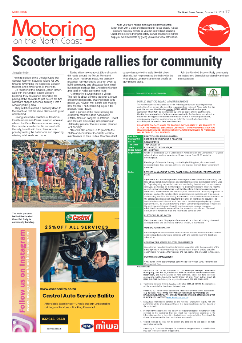 The North Coast Courier 13 October 2023 page 17