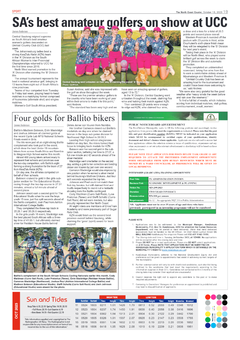 The North Coast Courier 13 October 2023 page 19