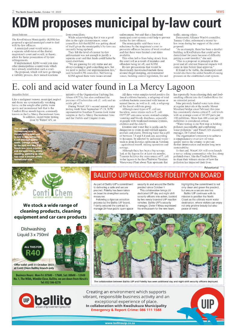 The North Coast Courier 13 October 2023 page 2