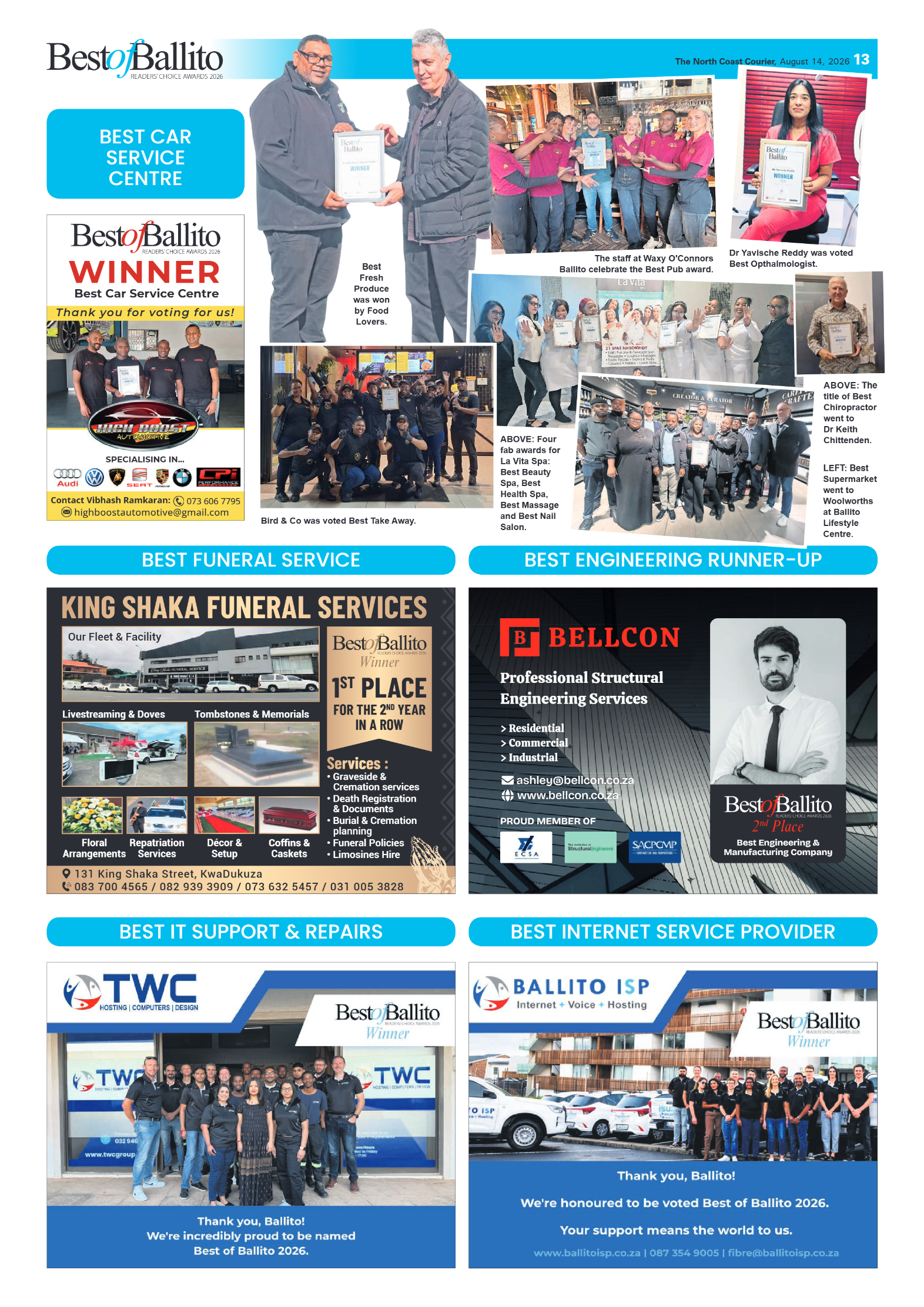 The North Coast Courier – 14 August 2026 page 13