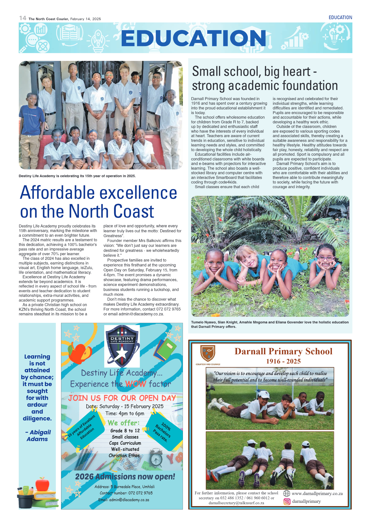 The North Coast Courier – 14 February 2025 page 14