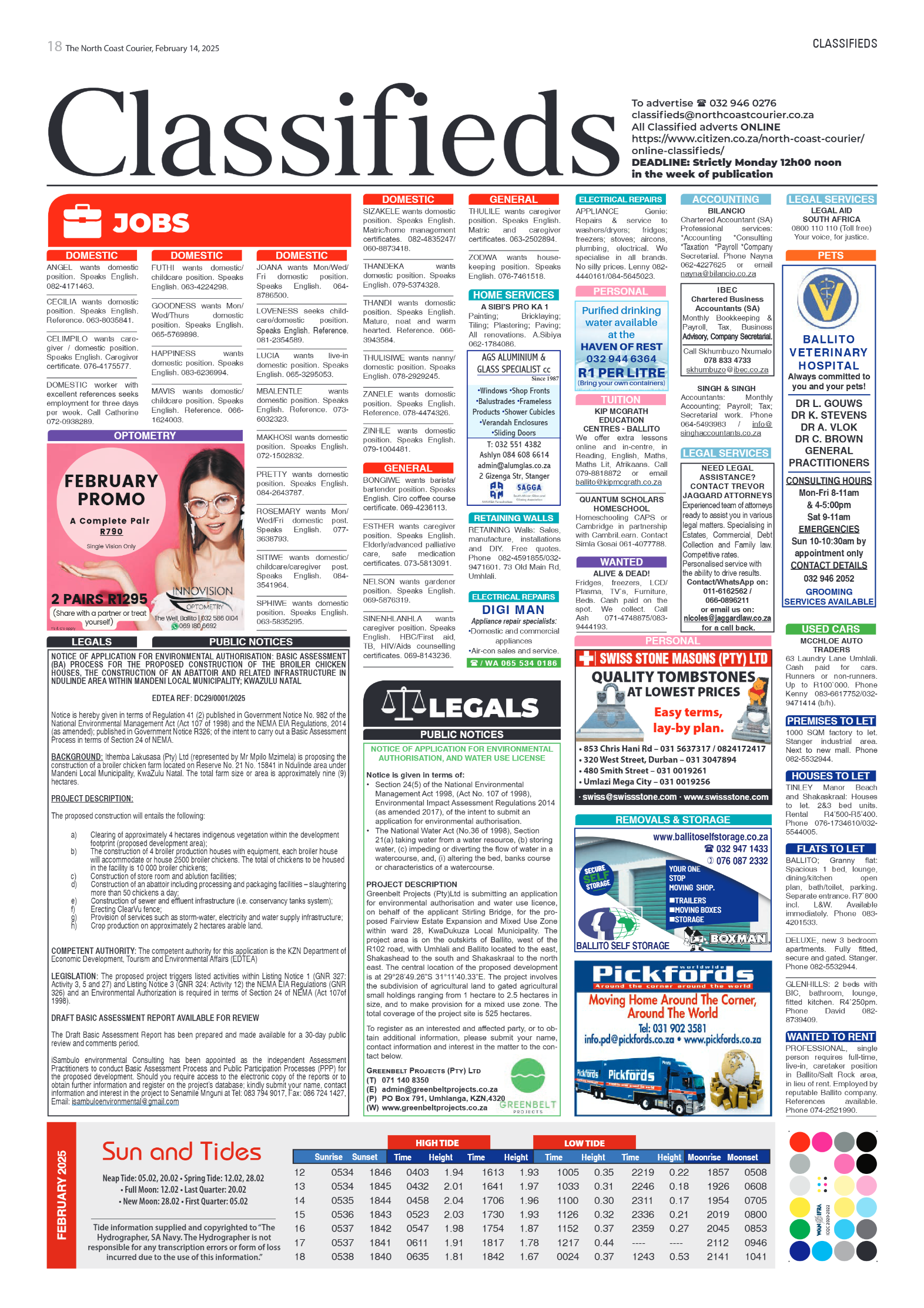 The North Coast Courier – 14 February 2025 page 18