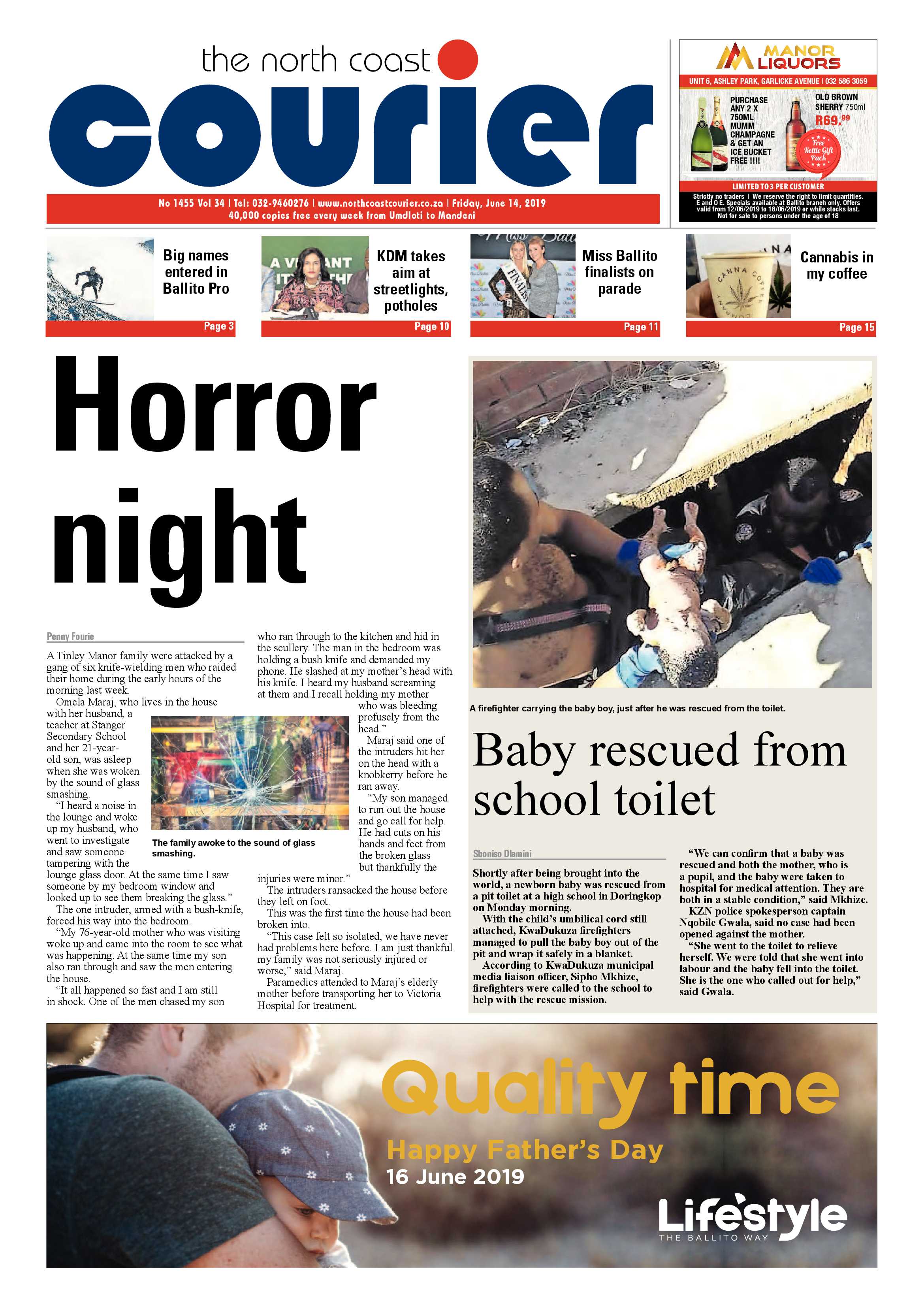 The North Coast Courier 14 June 2019 page 1