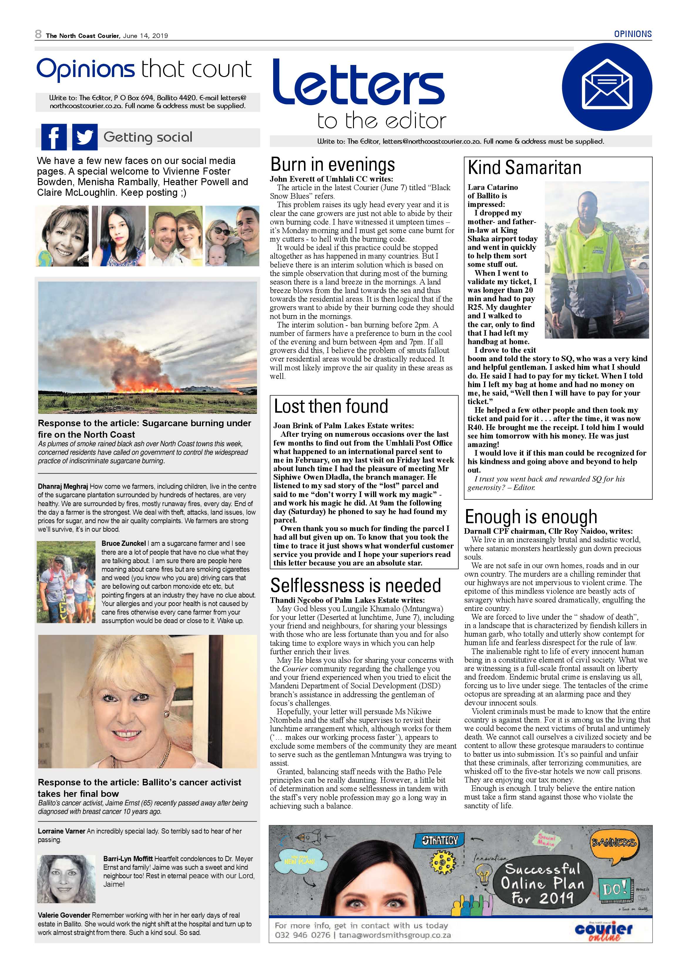 The North Coast Courier 14 June 2019 page 8