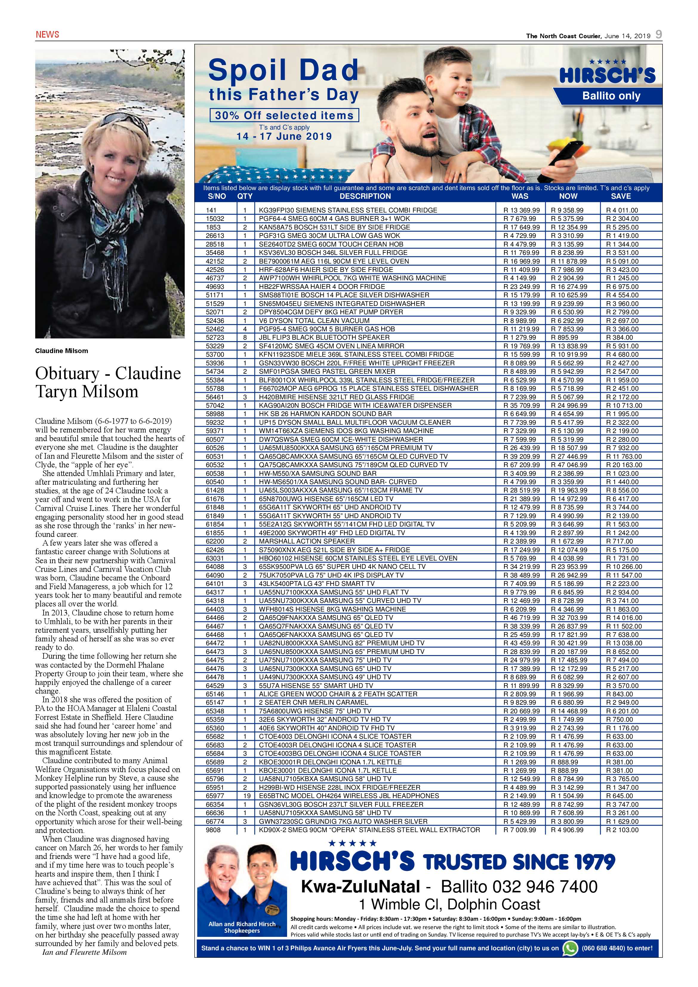 The North Coast Courier 14 June 2019 page 9