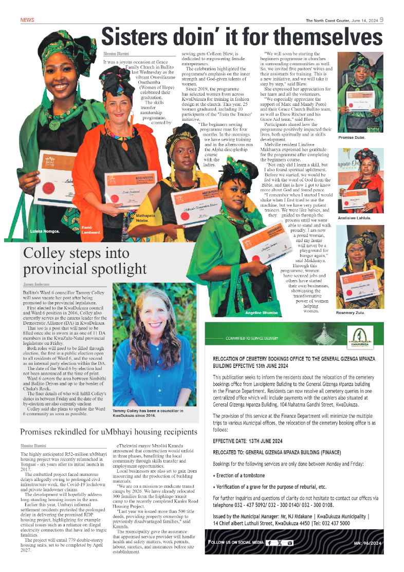 The North Coast Courier – 14 June 2024 page 9