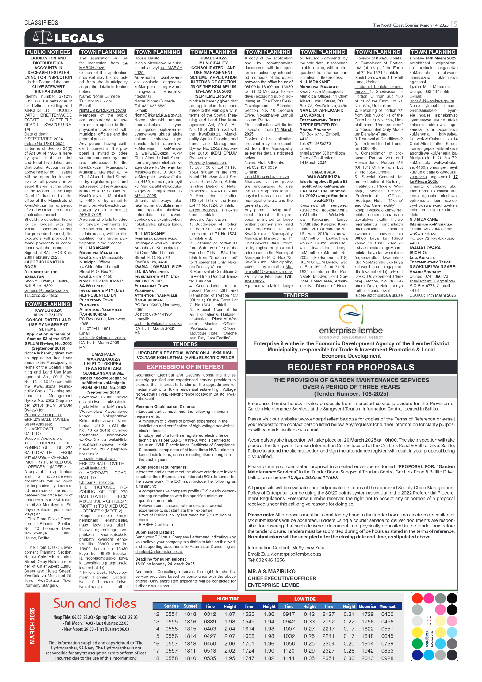 The North Coast Courier – 14 March 2025 page 15