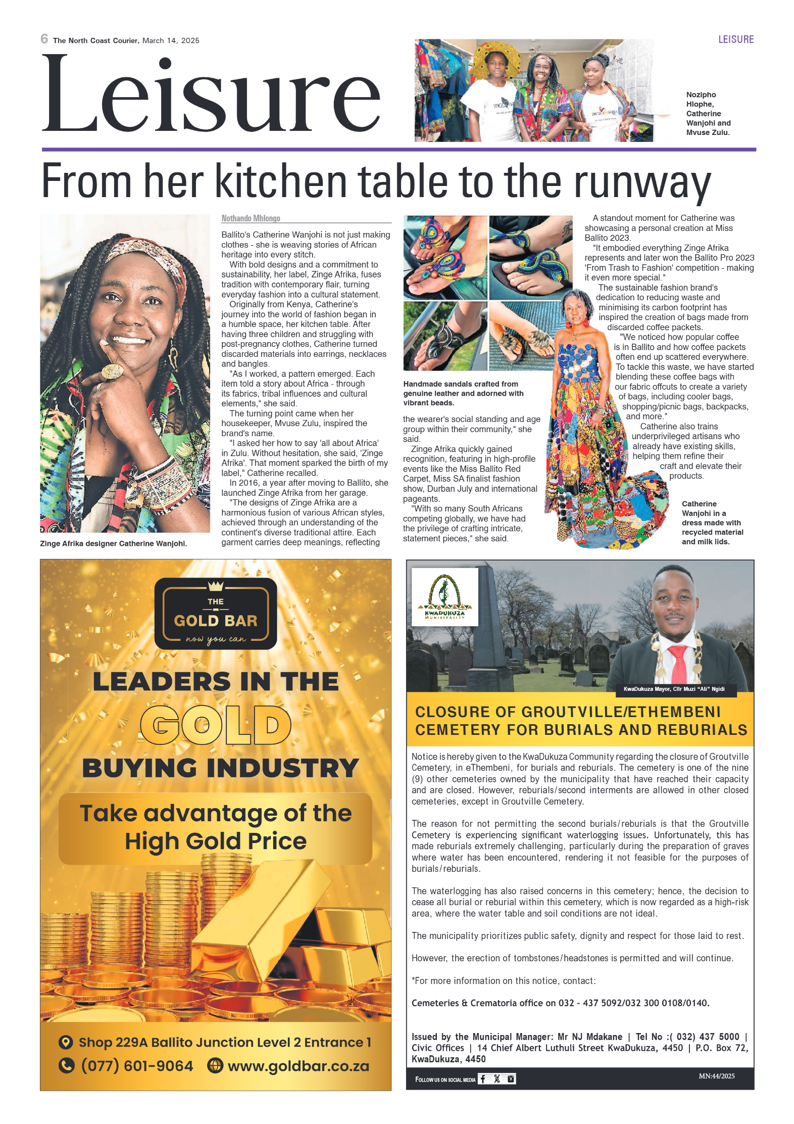 The North Coast Courier – 14 March 2025 page 6