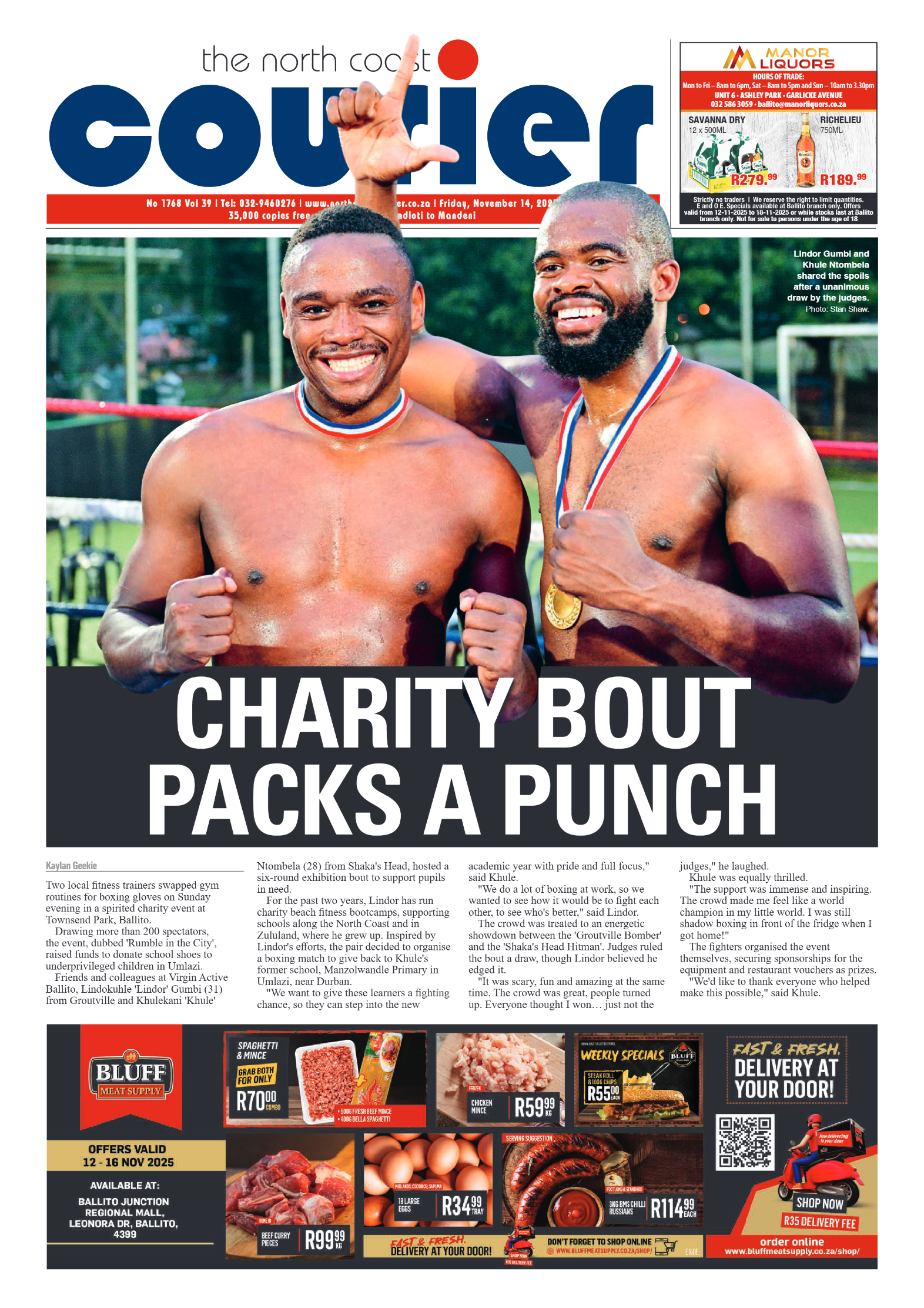 The North Coast Courier – 14 November 2025 page 1