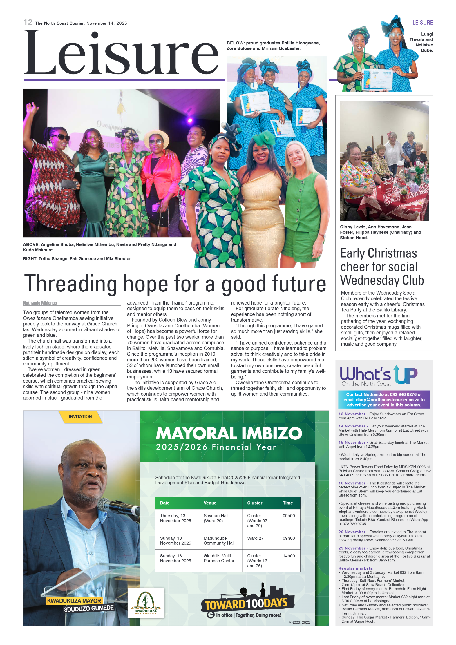 The North Coast Courier – 14 November 2025 page 12