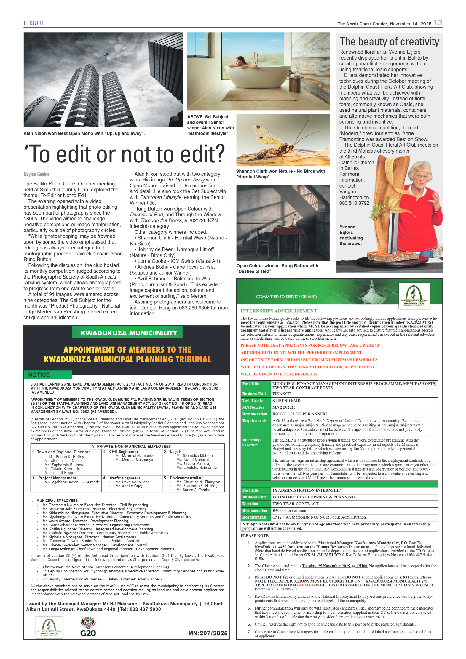 The North Coast Courier – 14 November 2025 page 13