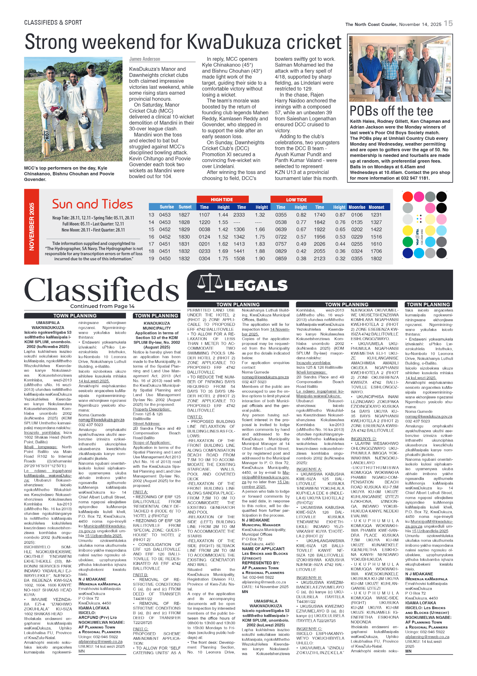 The North Coast Courier – 14 November 2025 page 15