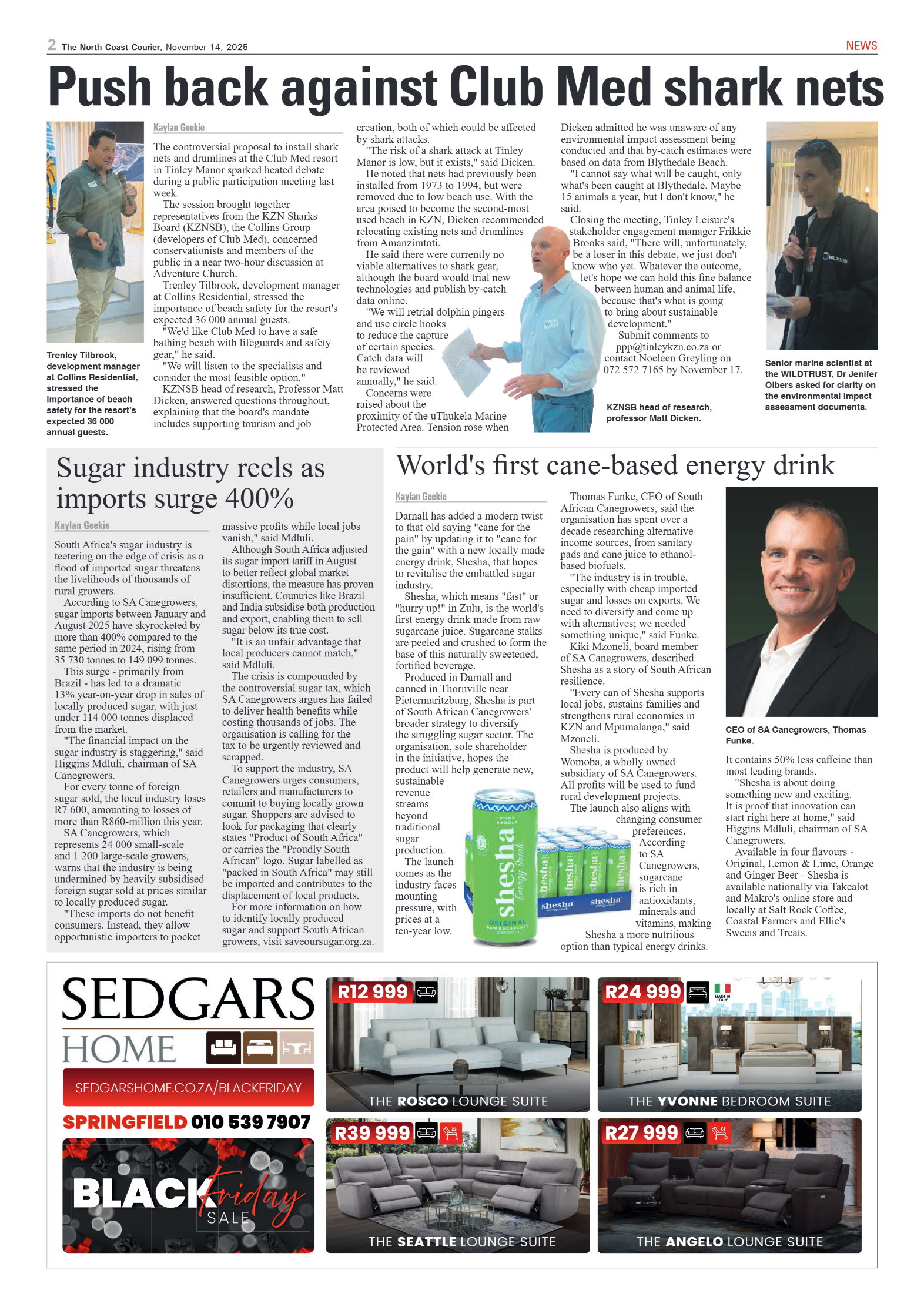 The North Coast Courier – 14 November 2025 page 2