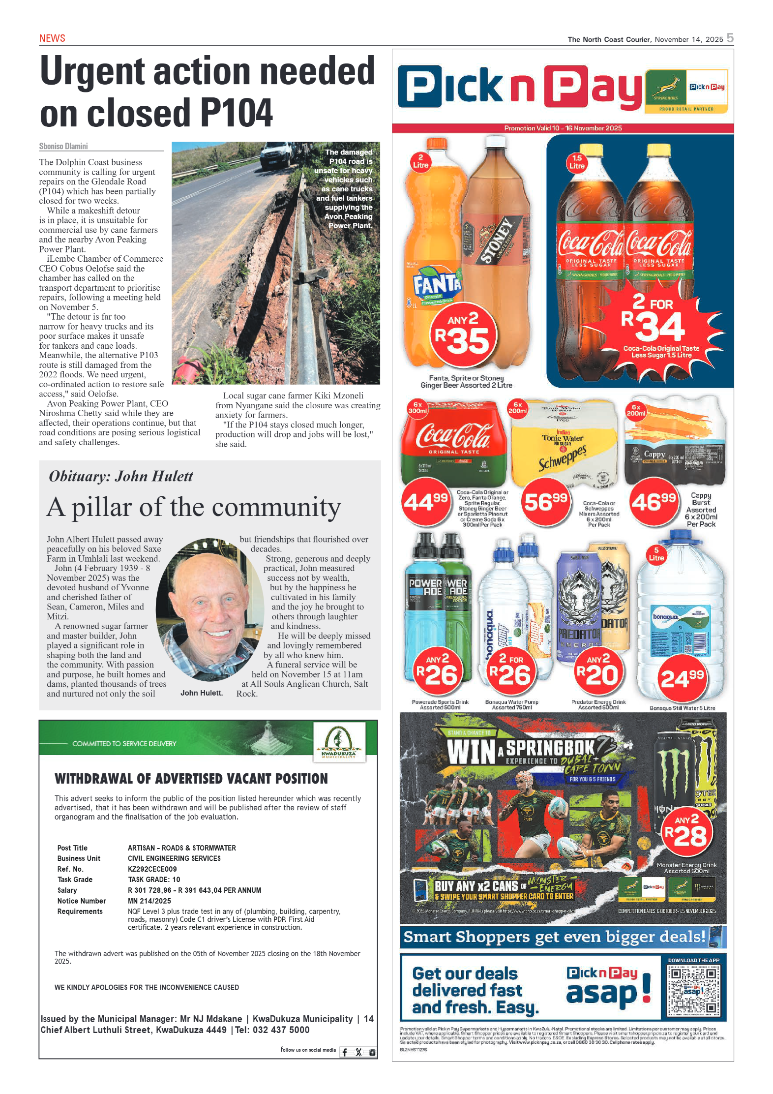 The North Coast Courier – 14 November 2025 page 5