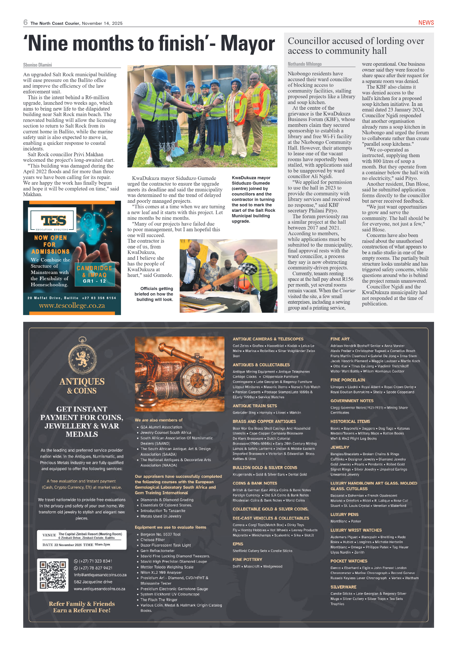 The North Coast Courier – 14 November 2025 page 6