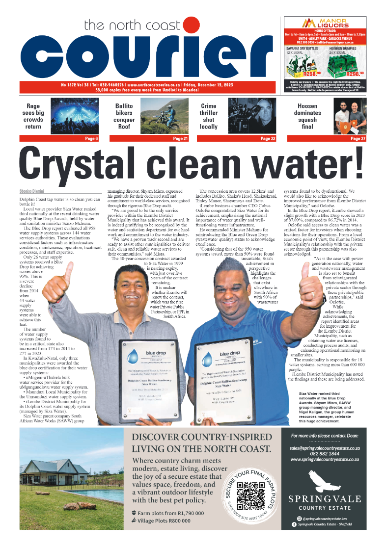 The North Coast Courier 15 December 2023 page 1