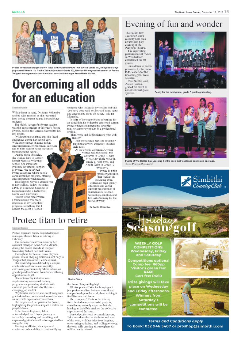 The North Coast Courier 15 December 2023 page 15