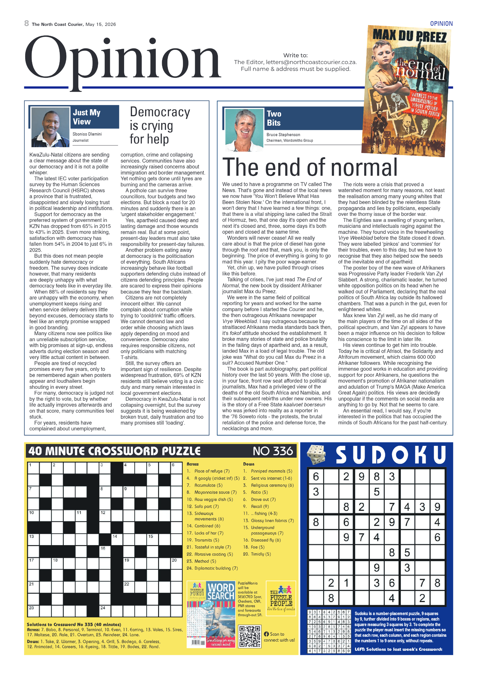 The North Coast Courier – 15 May 2026 page 8