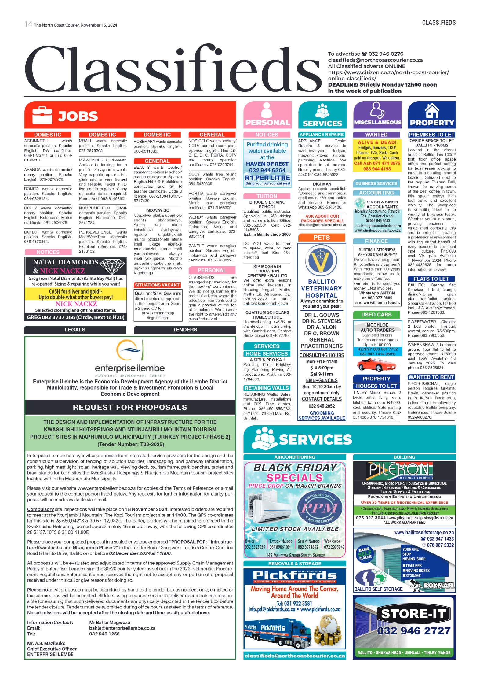 The North Coast Courier – 15 November 2024 page 14
