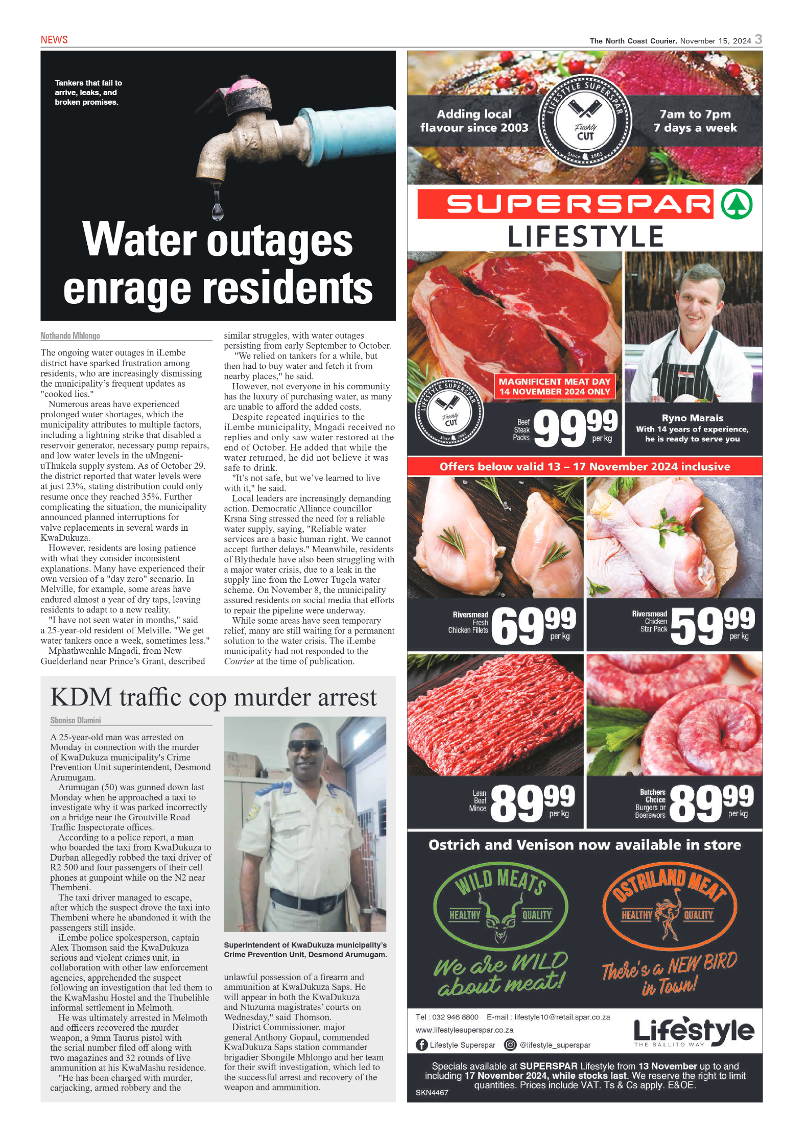 The North Coast Courier – 15 November 2024 page 3