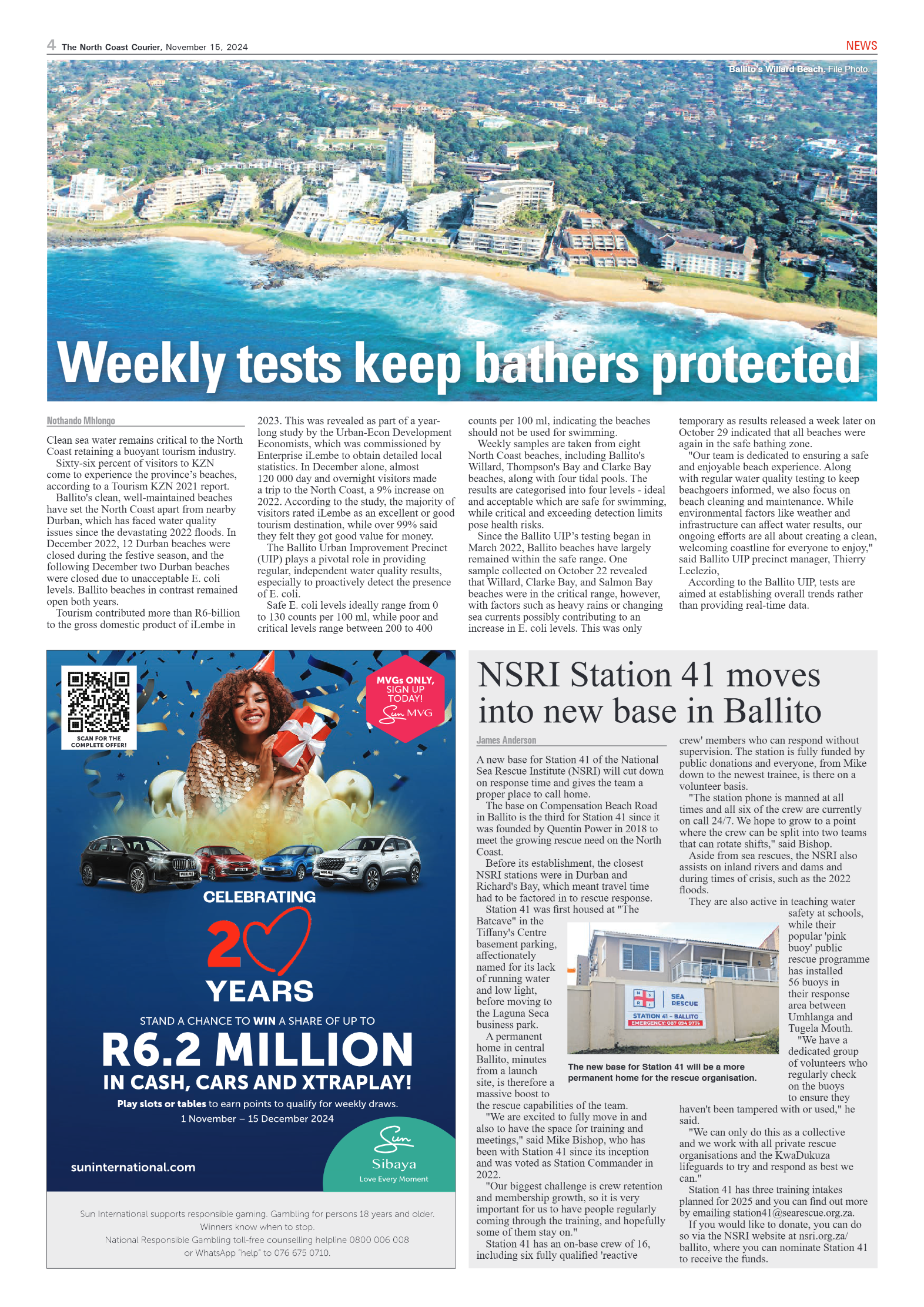 The North Coast Courier – 15 November 2024 page 4