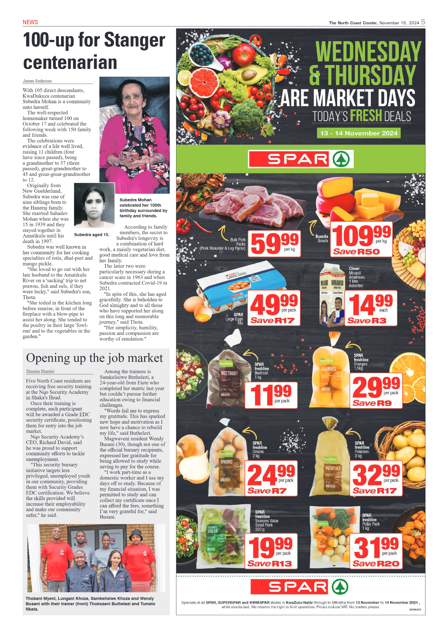 The North Coast Courier – 15 November 2024 page 5
