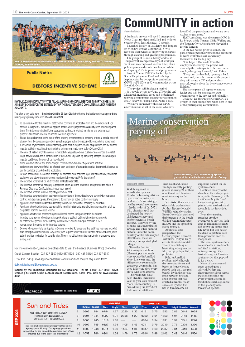The North Coast Courier 15 September 2023 page 10