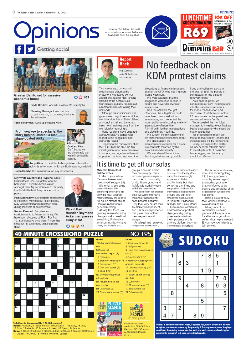 The North Coast Courier 15 September 2023 page 8