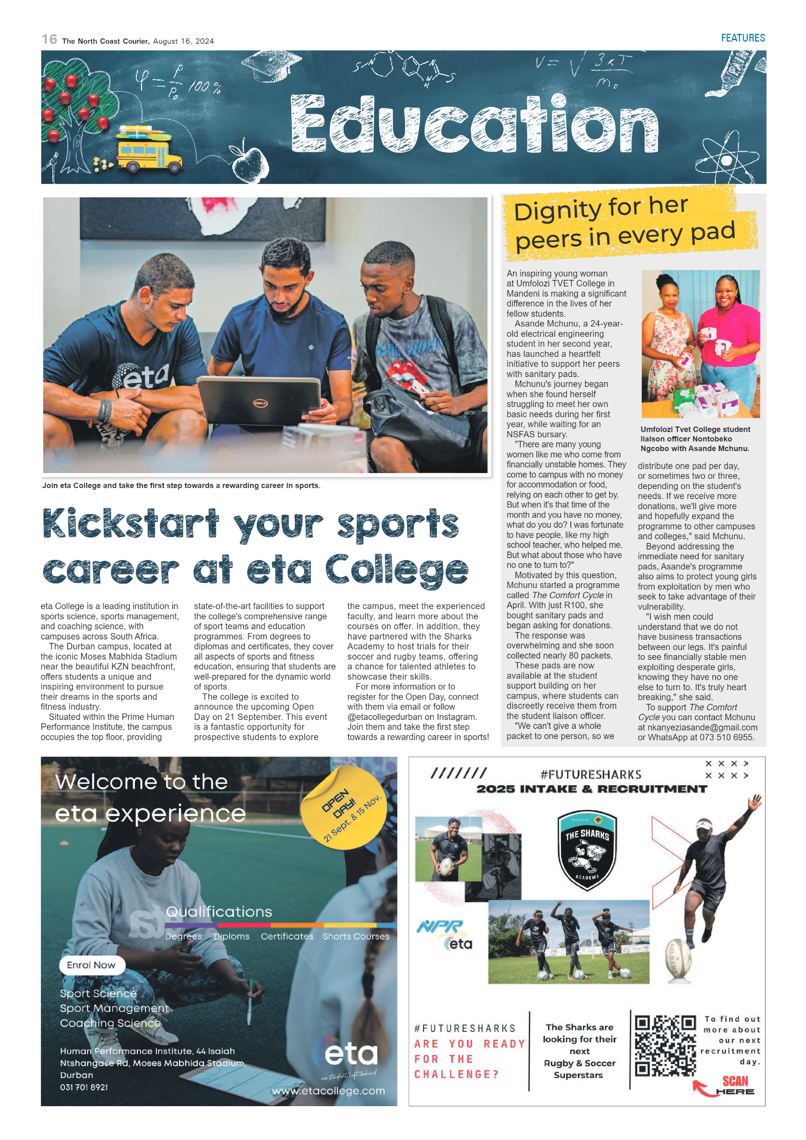 The North Coast Courier – 16 August 2024 page 16