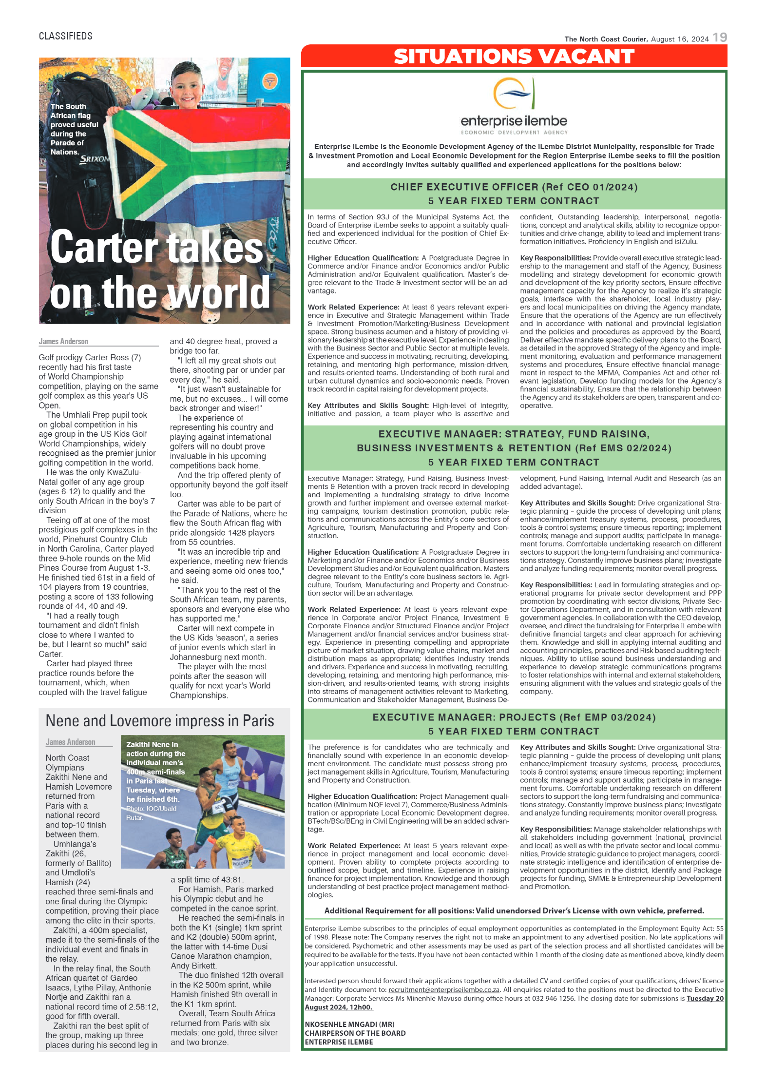 The North Coast Courier – 16 August 2024 page 19