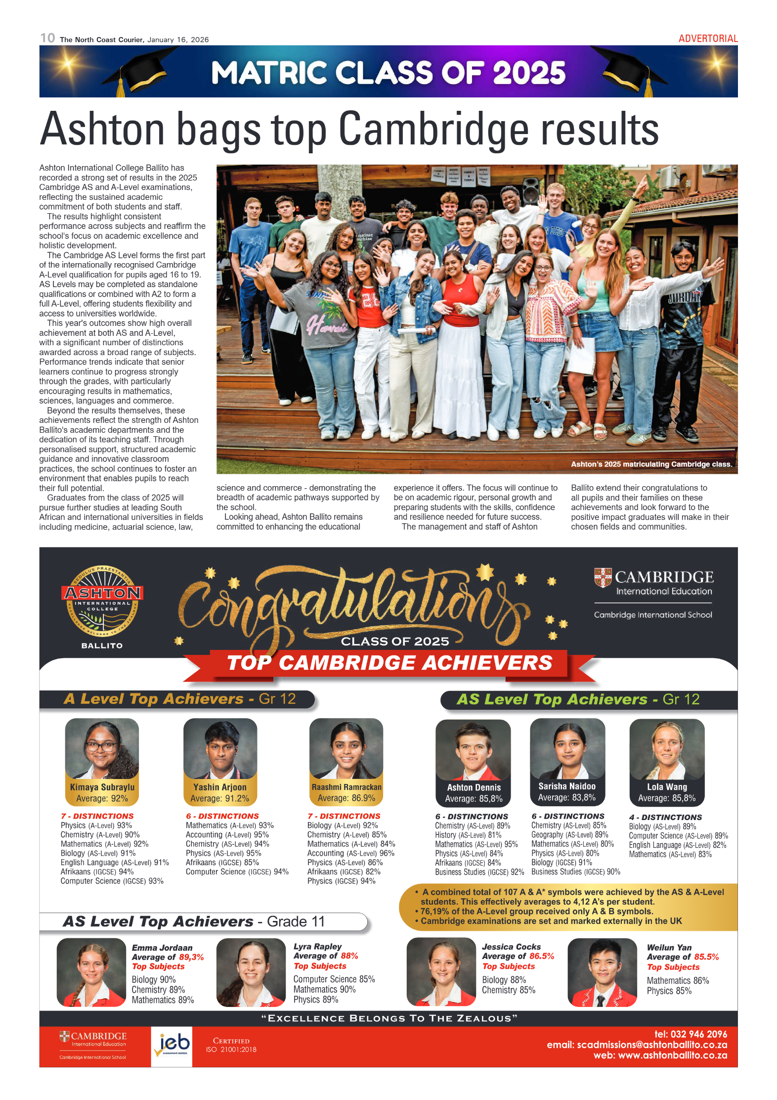 The North Coast Courier – 16 January 2026 page 10