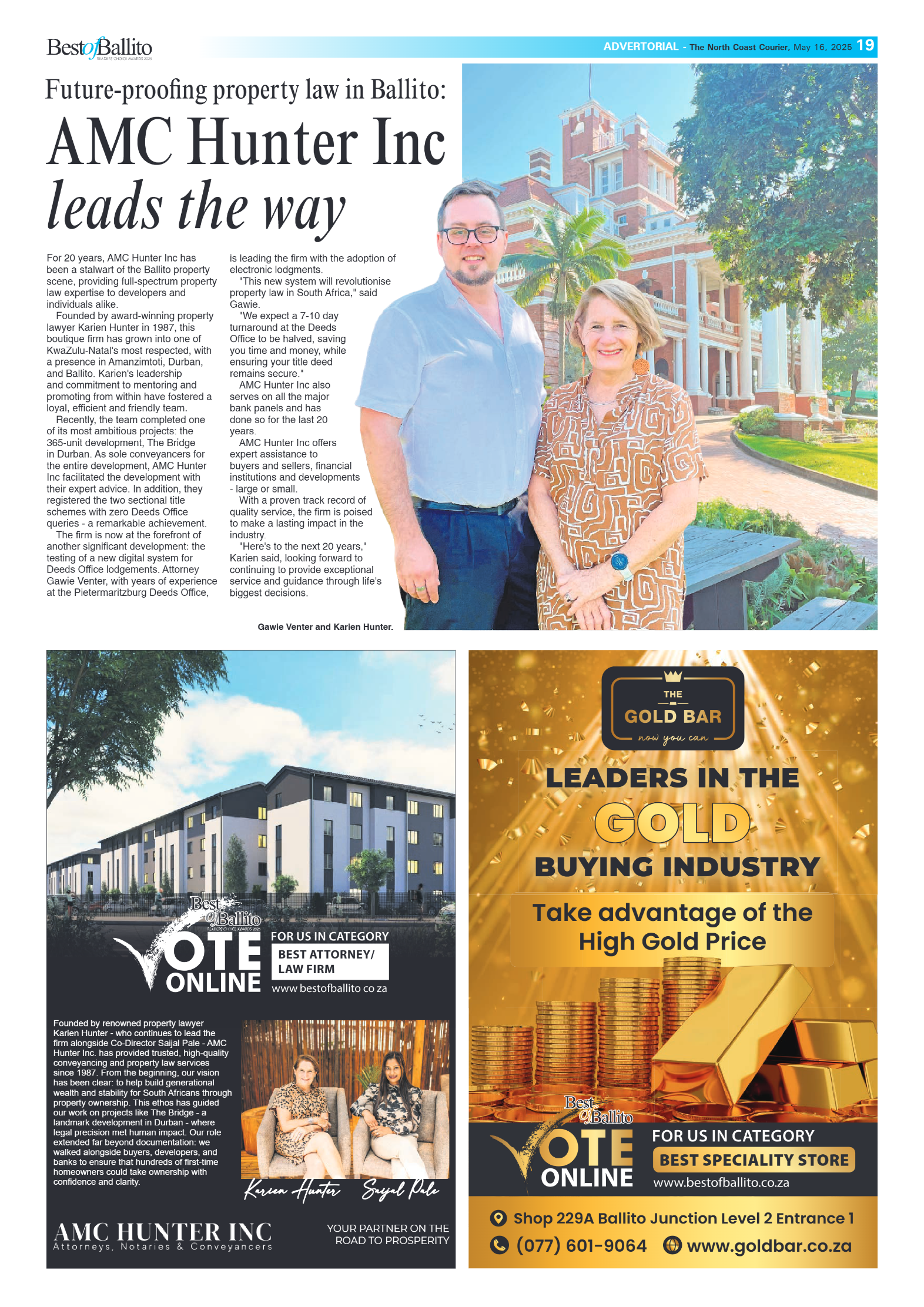 The North Coast Courier – 16 May 2025 page 19